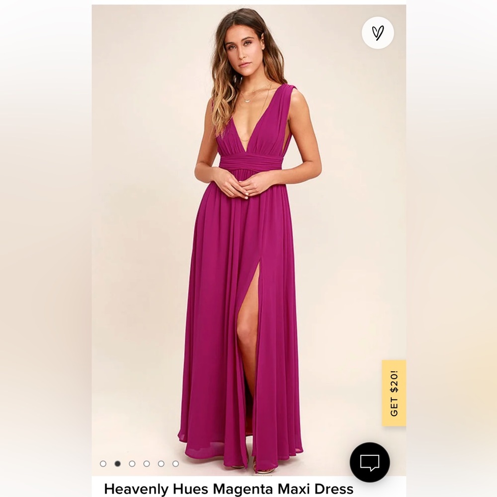 Magenta maxi dress size small from Lulus